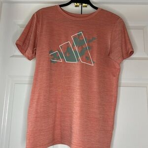 Big Boys Large adidas Short Sleeve Camo Logo T-Shirt